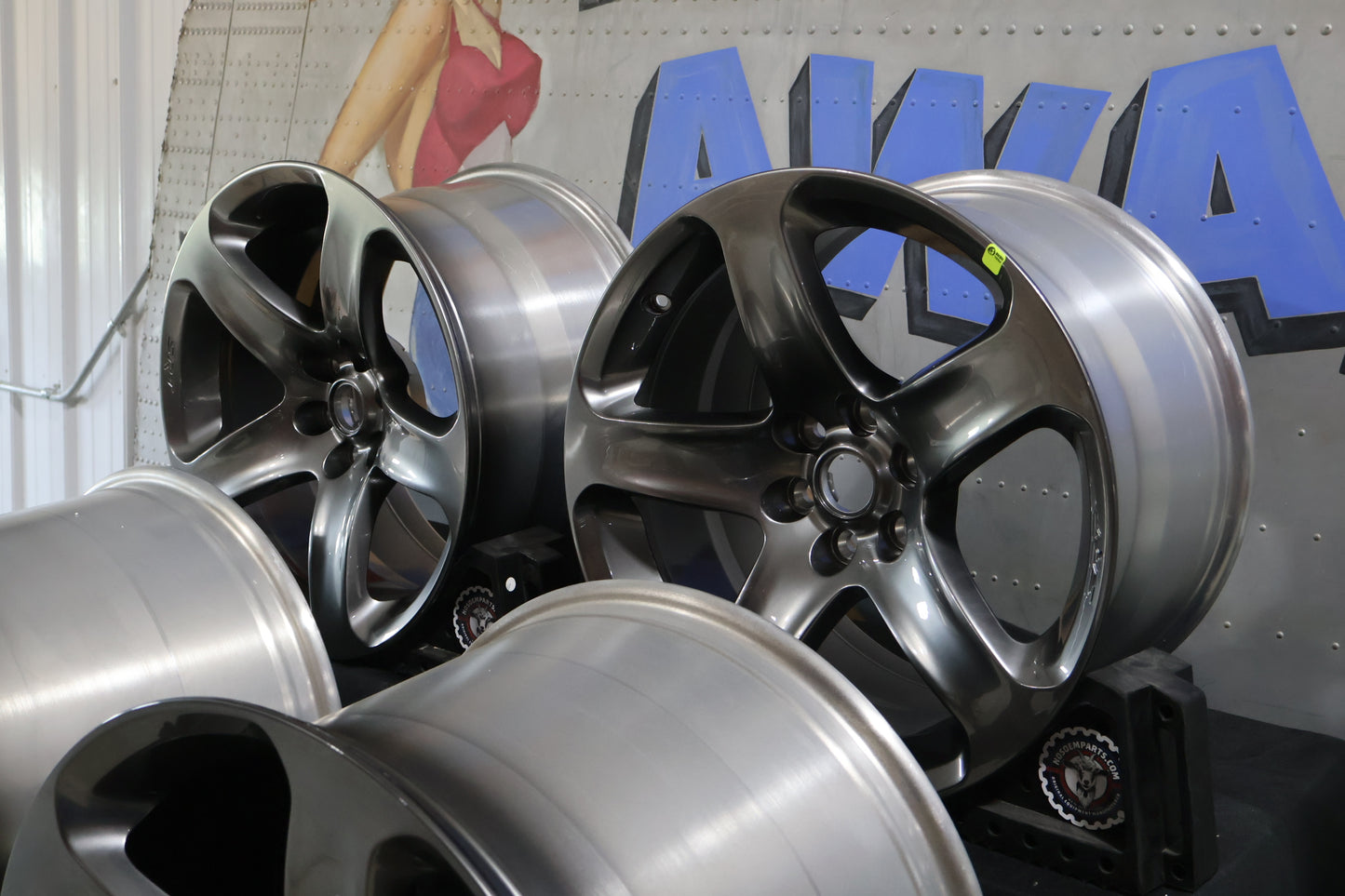 1WL88JXYAA 1WL85JXYAA NEW OEM 1992-2017 DODGE VIPER RATTLER HYPER BLACK WHEELS