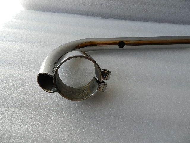 N0002.8SS NEW OEM 1995-1996 BUELL S2/S2T STAINLESS STEEL RIGHT HANDLEBAR