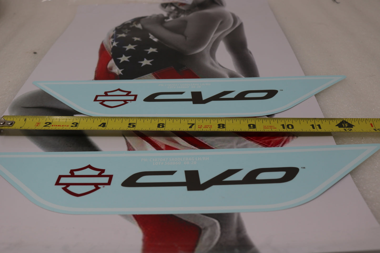 NEW OEM HARLEY CVO SCREAMIN EAGLE DECALS PAIR FUEL TANK SADDLEBAGS FENDER FAIRING