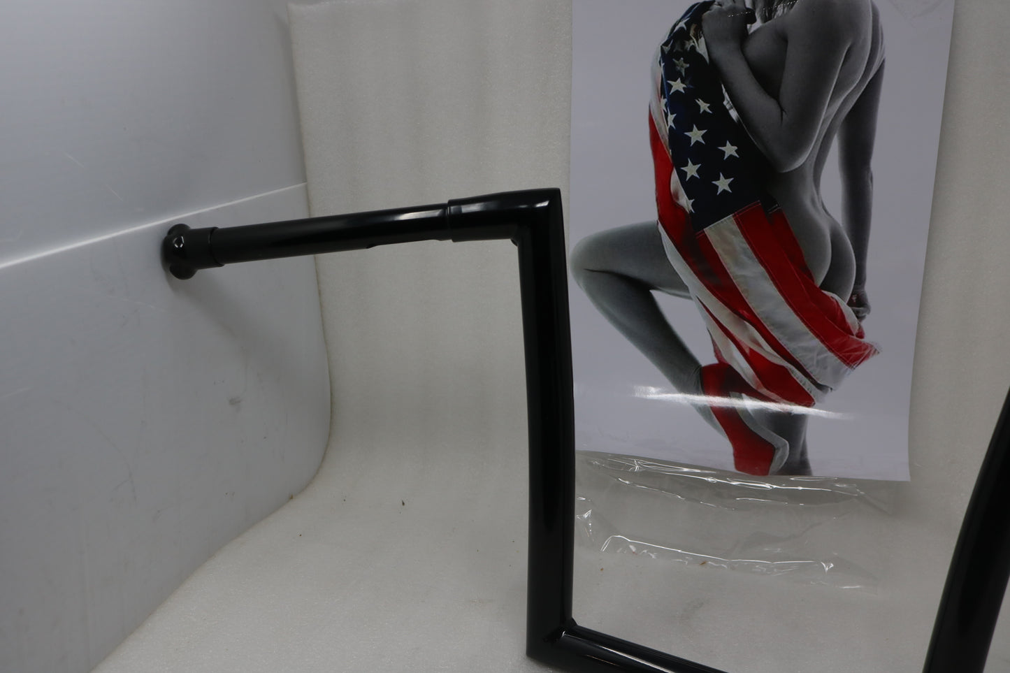 0601-2726 NEW TODD CYCLES 1 1/4" 12" RISE FATBOBBER HANDLEBARS FOR 2007-2017 HARLEY-DAVIDSON SOFTAIL