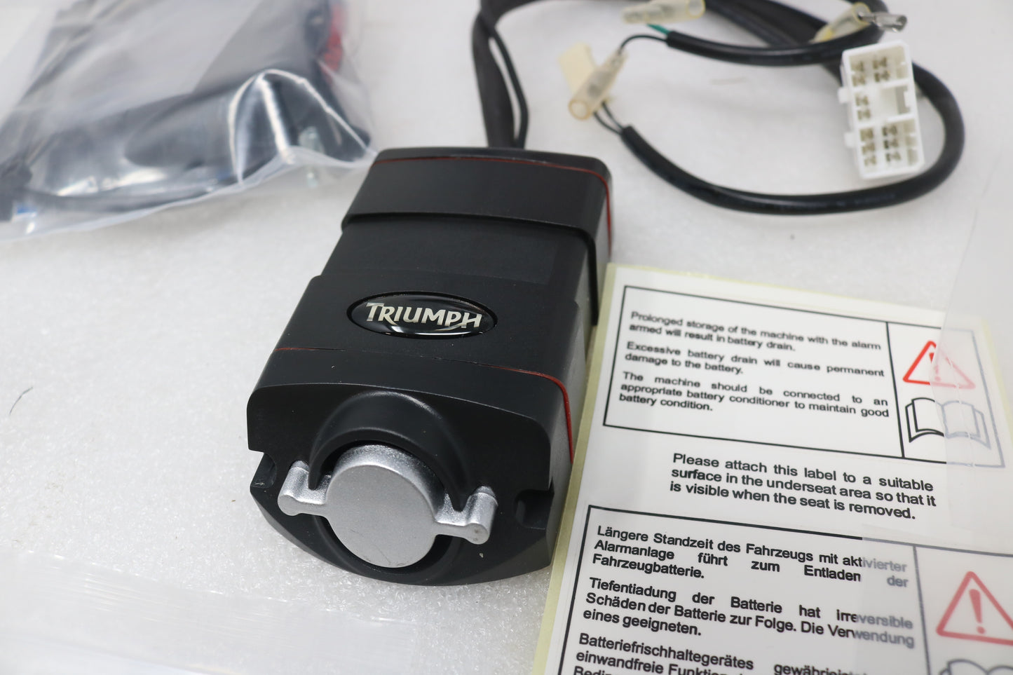 A9808084 NEW OEM 2001-2022 TRIUMPH BONNEVILLE SCRAMBLER THRUXTON ALARM KIT