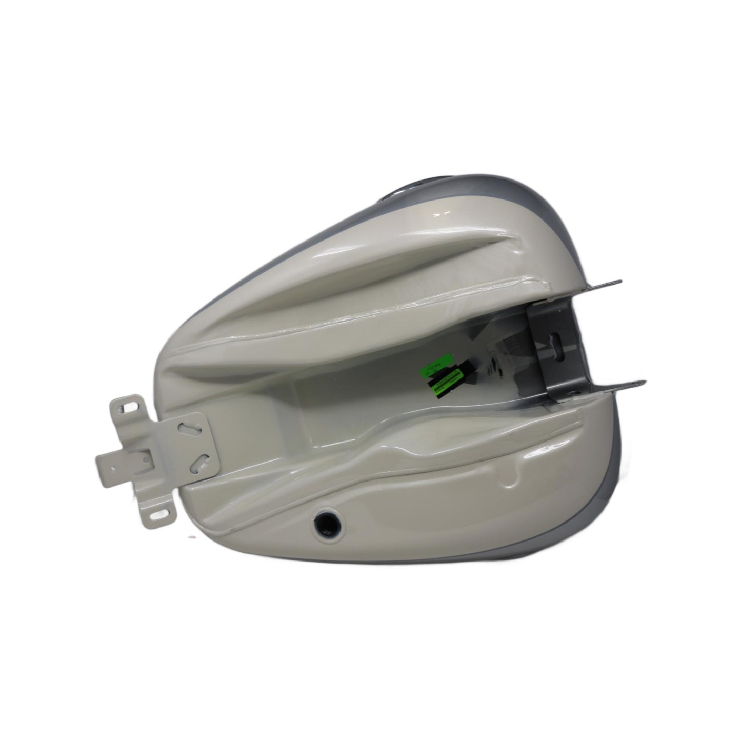 61386-08CTE NEW OEM 2008 HARLEY-DAVIDSON CVO TOURING GAS TANK WHITE FROST SILVER