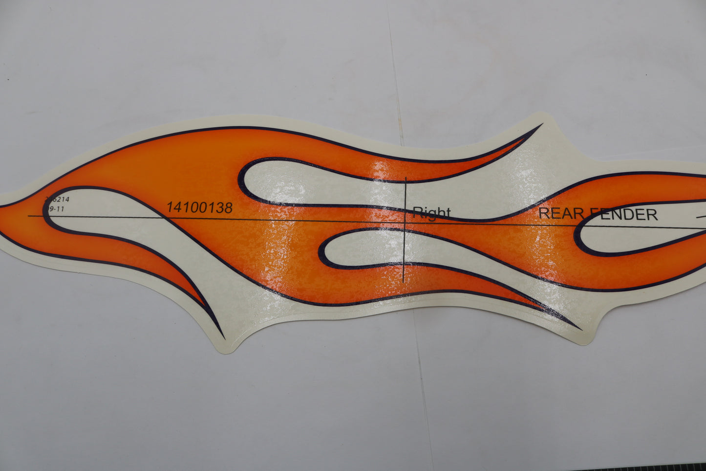 14100138 NEW OEM HARLEY-DAVIDSON FLSTC HERITAGE SOFTAIL RIGHT REAR FENDER FLAMES DECAL