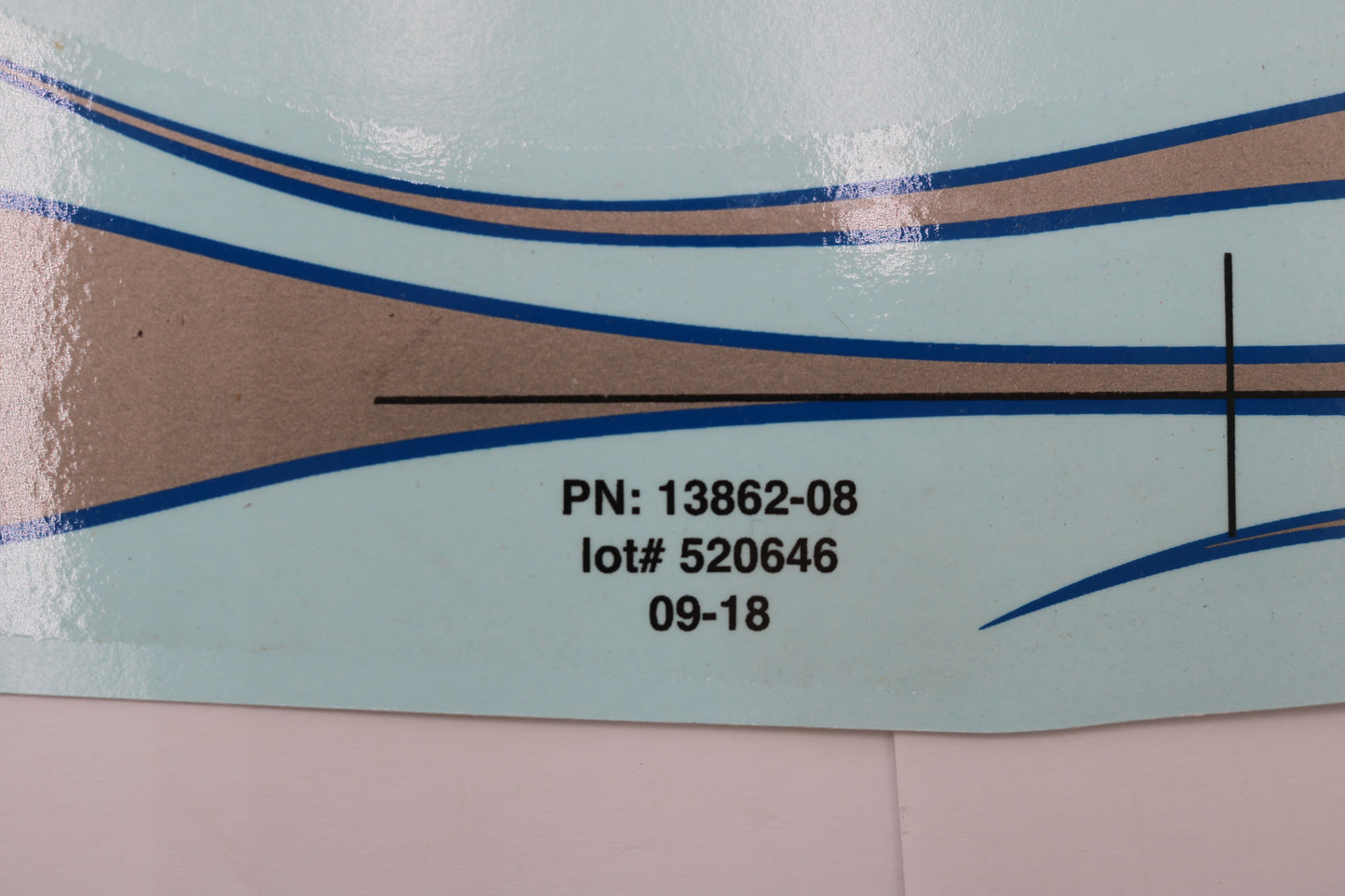 13862-08 NEW OEM 2008 HARLEY-DAVIDSON SOFTAIL ROCKER FUEL TANK DECAL FXCWC STN/BLU RH