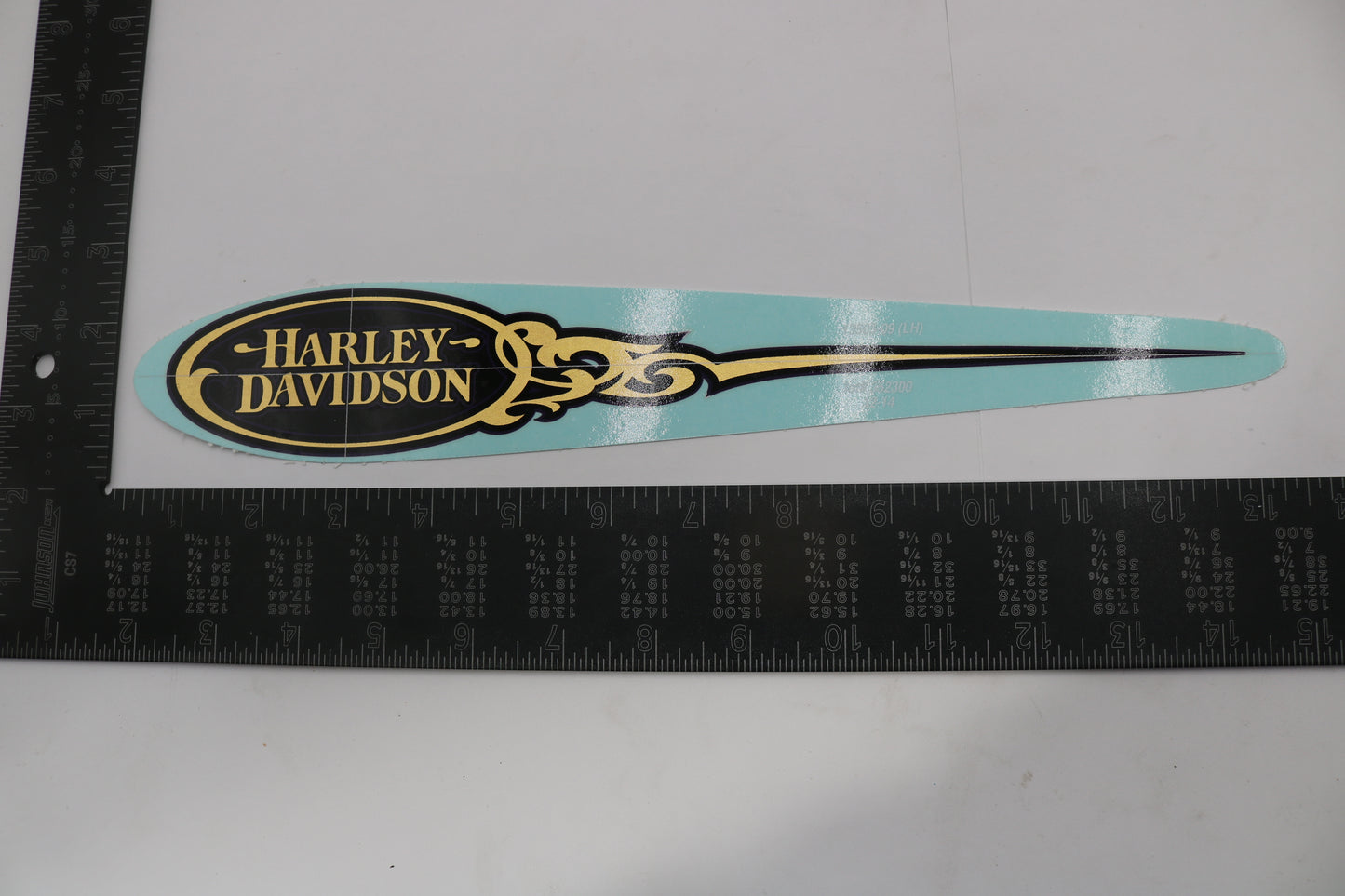 13505-09 NEW OEM HARLEY-DAVIDSON TOURING GAS TANK DECAL LEFT PURPLE GLD LEAF WS
