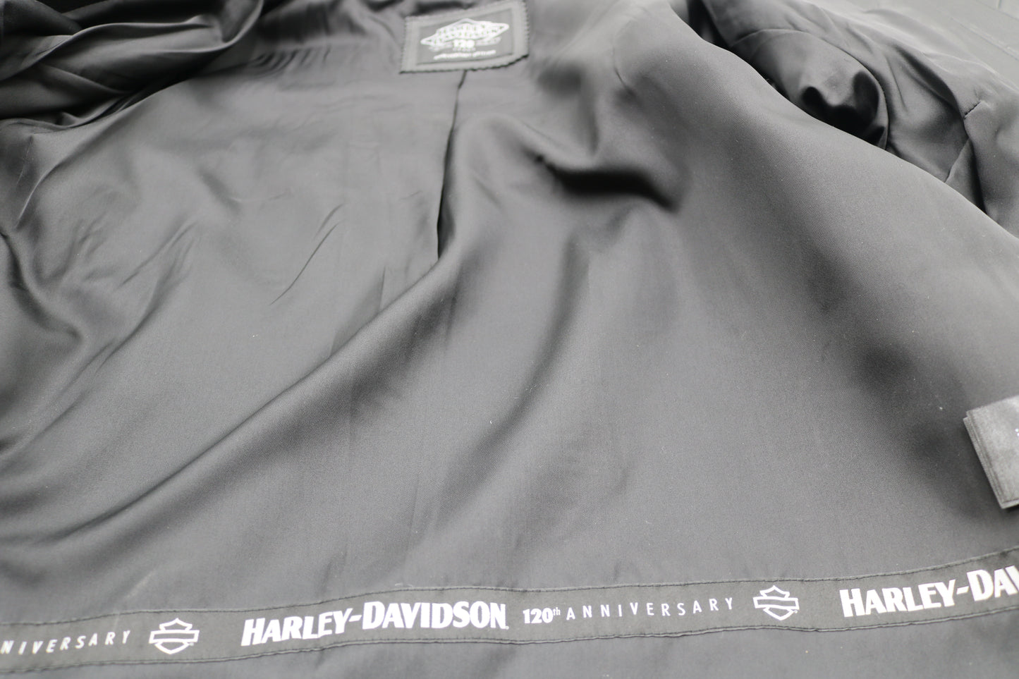 97052-23VW NWT HARLEY-DAVIDSON WOMENS LEATHER JACKET 120TH ANNIVERSARY X-LARGE