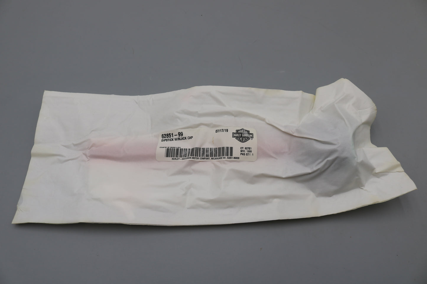 62851-99 NEW OEM 1999-2005 HARLEY-DAVIDSON DYNA DIPSTICK OIL DIPSTICK