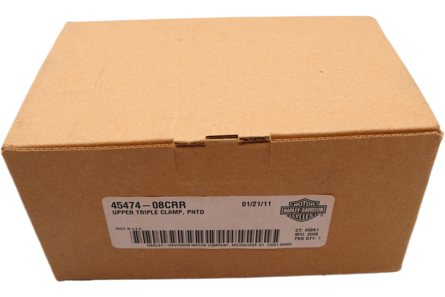 45474-08CRR NEW OEM 2008 HARLEY-DAVIDSON FXSTSSE2 SPRINGER UPPER TRIPLE CLAMP