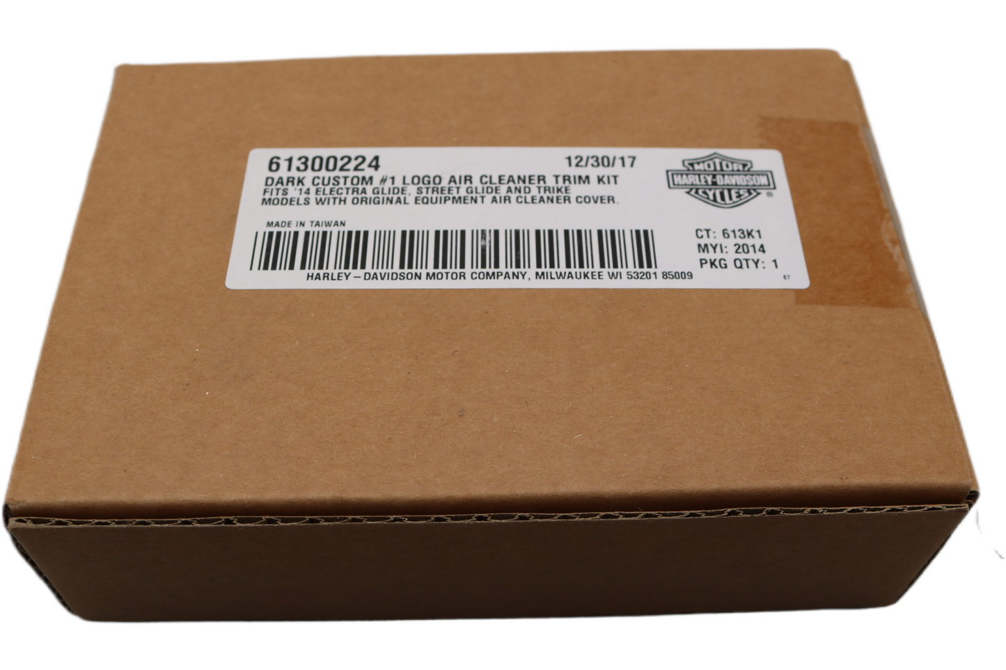 61300224 NEW OEM 2014-2023 HARLEY-DAVIDSON DARK CUSTOM #1 AIR CLEANER INSERT
