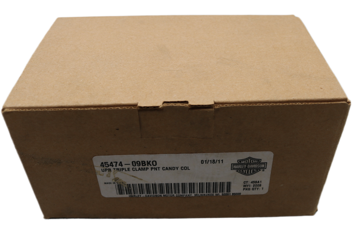 45474-09BKO NEW OEM 2009 HARLEY-DAVIDSON FXSTSSE3 SPRINGER UPPER TRIPLE CLAMP