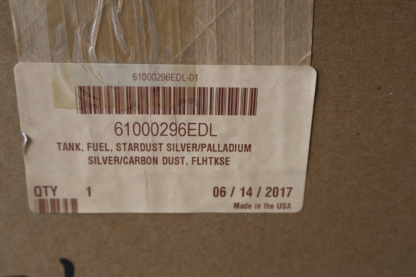 61000296EDL NEW OEM 2017 HARLEY-DAVIDSON FLHTKSE CVO LIMITED FUEL TANK