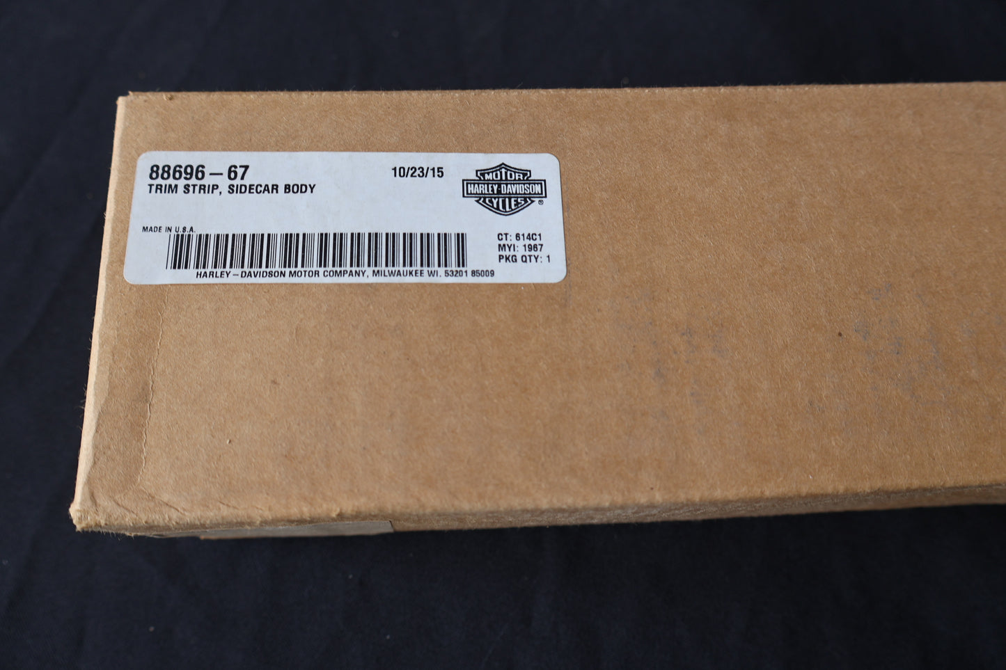 88696-67 NEW OEM 1991-2011 HARLEY-DAVIDSON SIDECAR SIDE CAR TLE RLE BODY TRIM