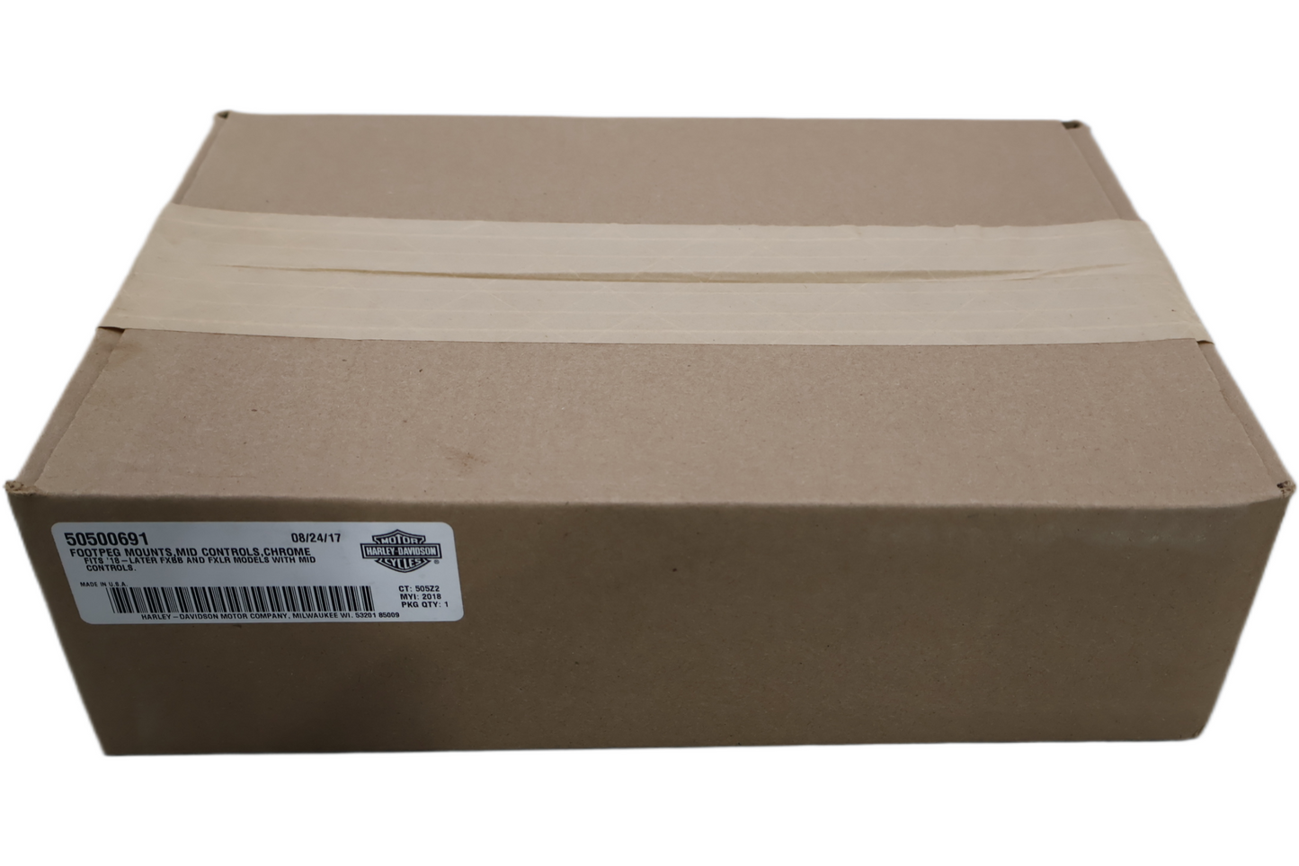 50500691 NEW OEM 2018-2025 HARLEY-DAVIDSON FXBB FXLR MID CONTROL FOOTPEG MOUNTS
