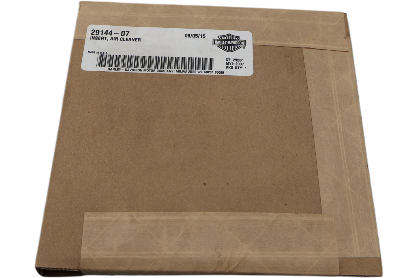 29144-07 NEW OEM 2007 HARLEY-DAVIDSON FXD DYNA AIR CLEANER TRIM INSERT