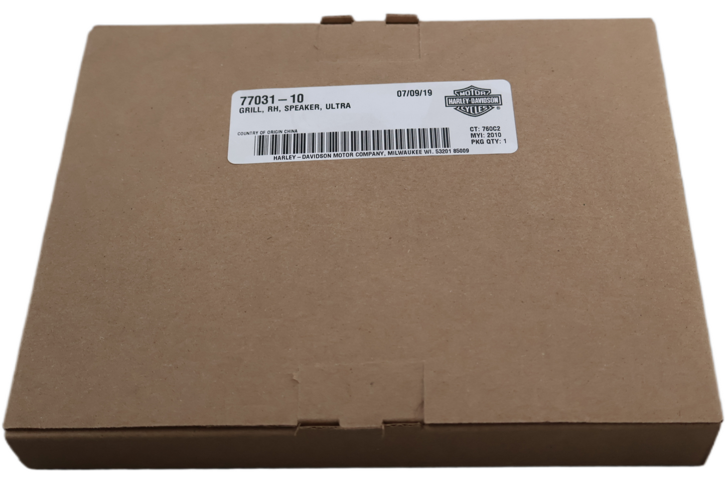 77031-10 NEW OEM 2010-2013 HARLEY-DAVIDSON CVO TOURING RIGHT SPEAKER GRILL