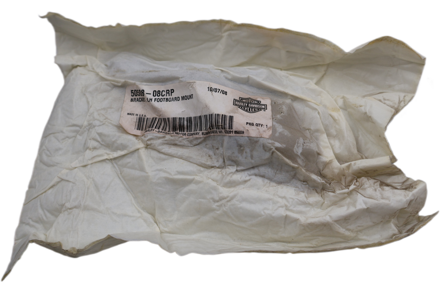 50588-08CRP NEW OEM 2008 HARLEY-DAVIDSON FLHRSE4 ROADKING LEFT PASS FOOTBOARD MOUNT