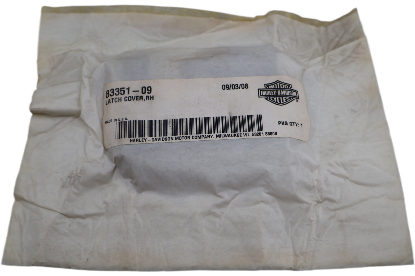 83351-09 NEW OEM 2009-2010 HARLEY-DAVIDSON FLHTCUTG TRI GLIDE TRUNK LATCH RIGHT