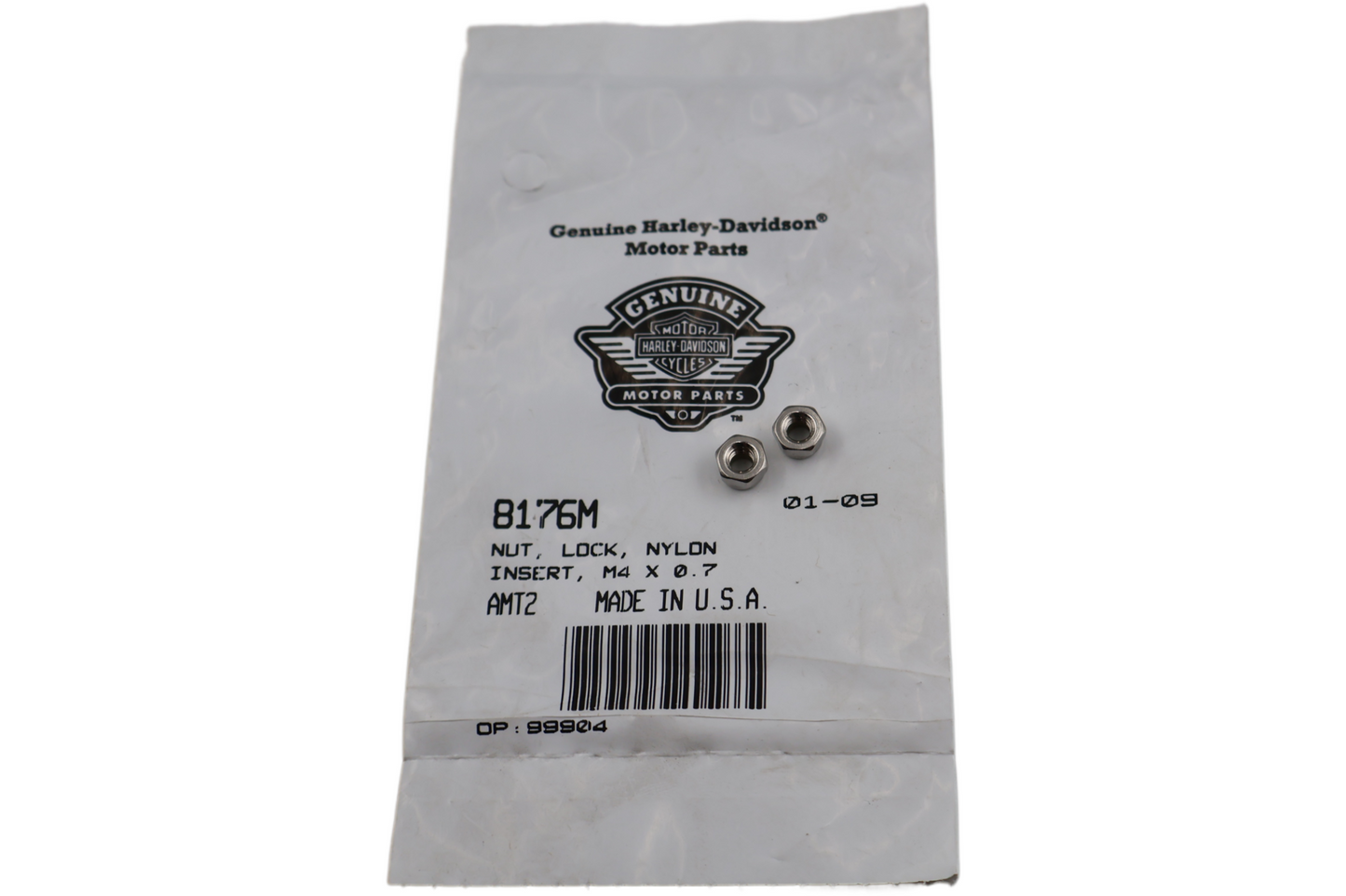 8176M NEW OEM 2006-2007 HARLEY-DAVIDSON VRSC VROD LOCKNUT NYLON INSERT 2-PACK