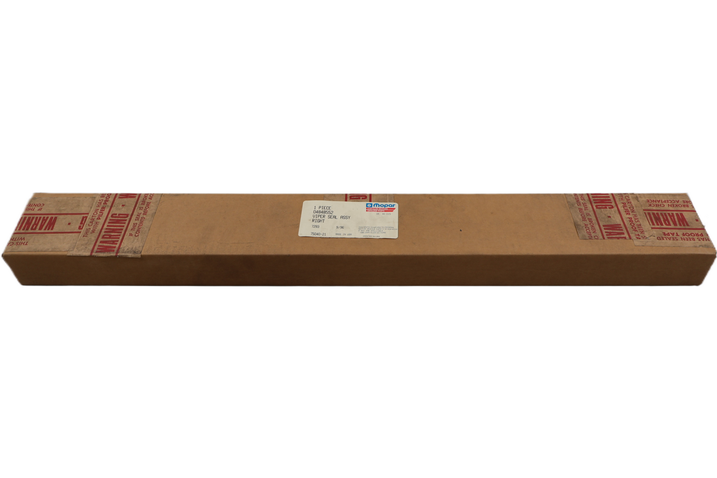 4848552 NEW OEM 1992-1996 DODGE VIPER RT/10 GTS RIGHT WINDSHIELD A-PILLAR SEAL