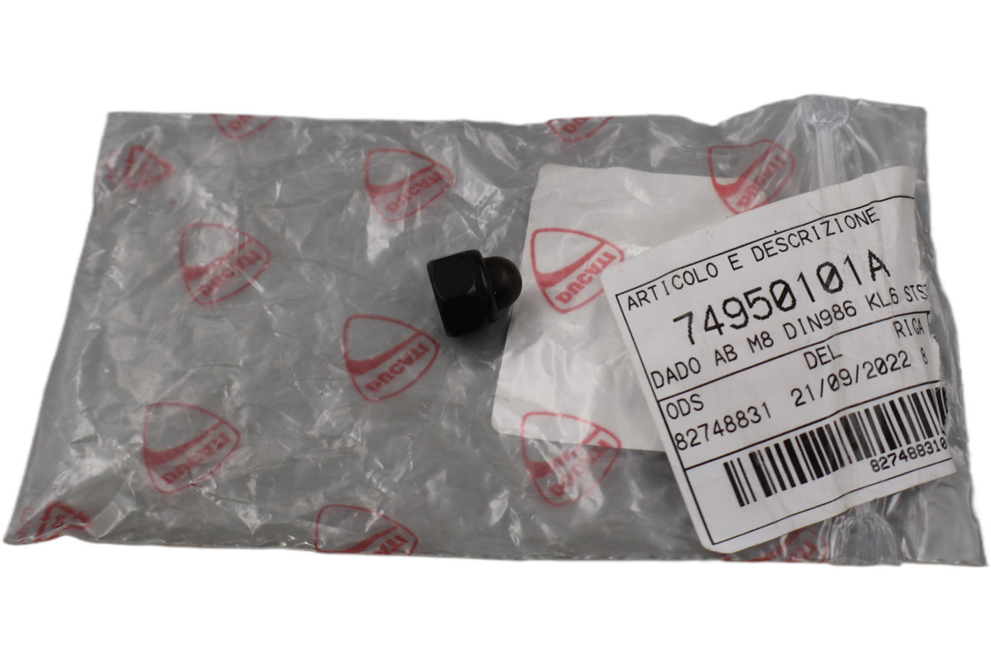 74950101A NEW OEM DUCATI PACK NUT M8 DIN986 74950101A