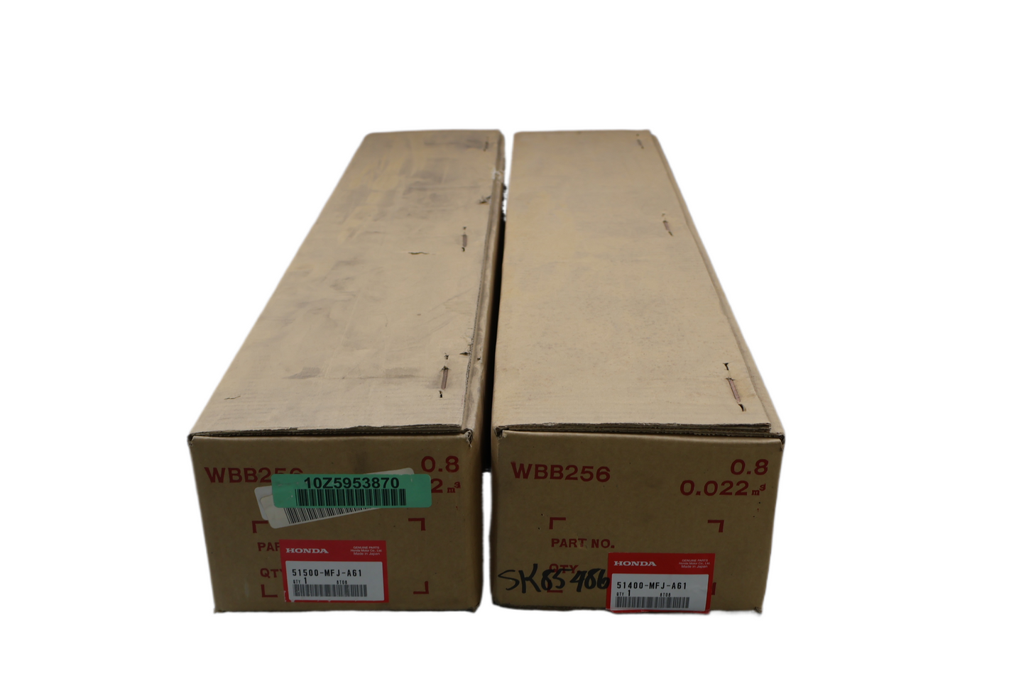 51400-MFJ-A61 51500-MFJ-A61 NEW OEM 2007-2011 HONDA CBR600RR FRONT FORKS PAIR SET