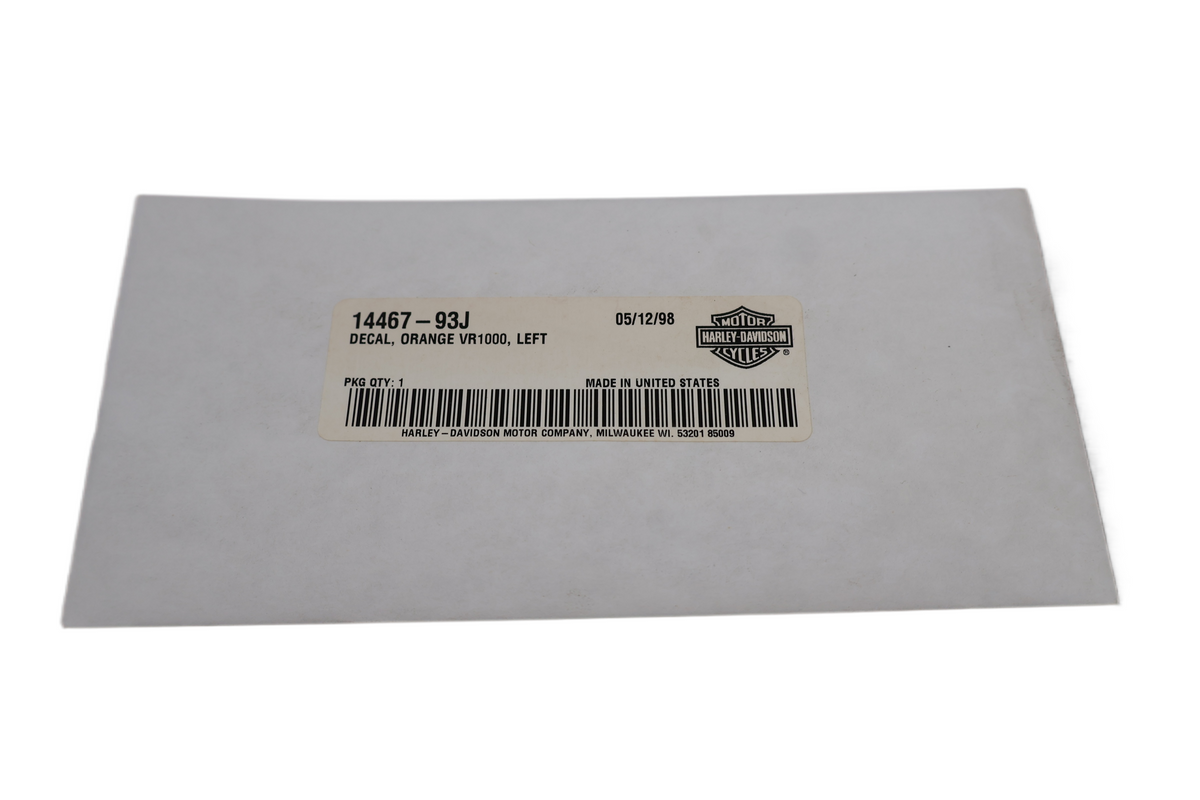 1993 HARLEY-DAVIDSON VR1000 SUPERBIKE LEFT SIDE DECAL | NEW OEM | PART #14467-93J