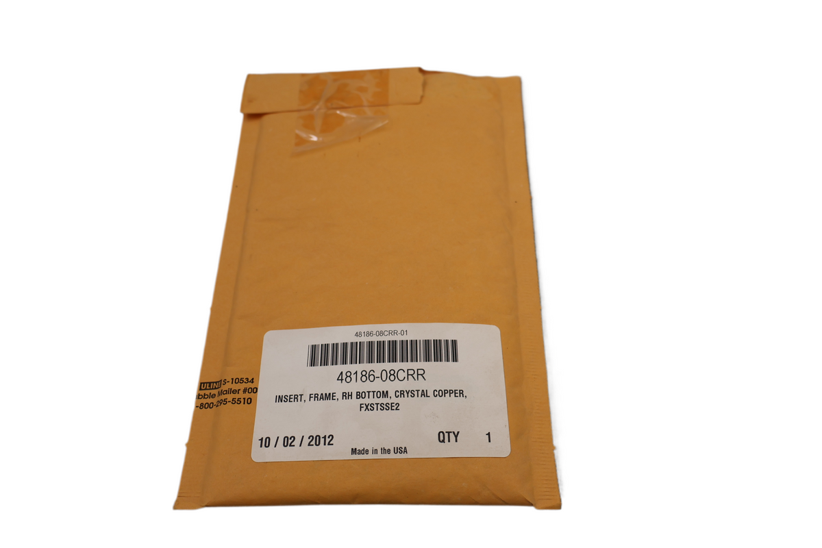 2008 CVO FXSTSSE2 RH BOTTOM FRAME INSERT | CRYSTAL COPPER | NEW OEM 48186-08CRR