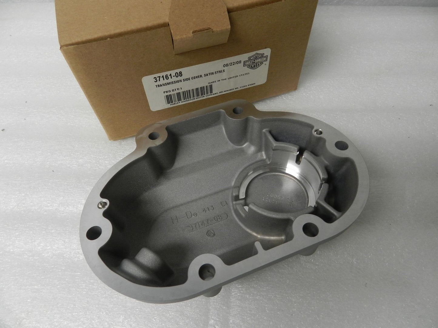 37161-08 NEW OEM 2008-2011 HARLEY-DAVIDSON FXCW SOFTAIL ROCKER TRANSMISSION SATIN SIDE COVER