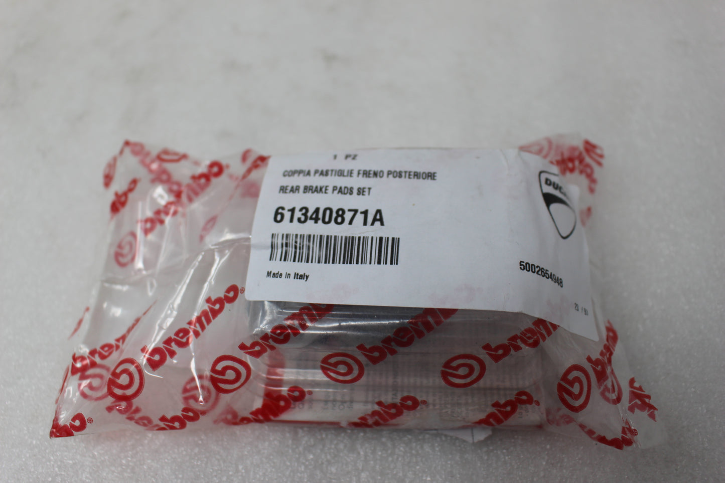 61340871A NEW OEM 2009-2012 DUCATI MONSTER & SUPER BIKE REAR BRAKE PADS SET