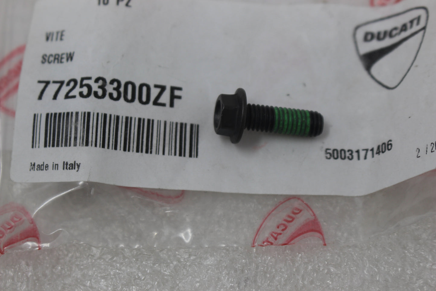77253300ZF NEW OEM 2014-2025 DUCATI SCREW MONSTER MULTISTRADA PANIGALE