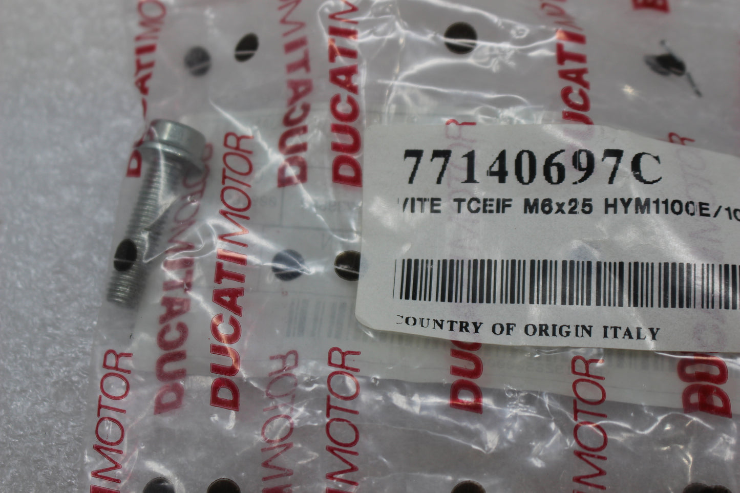 77140697C NEW OEM 2010-2025 DUCATI SCREW TCEIF M6X25 DIAVEL HYPERMOTARD MONSTER