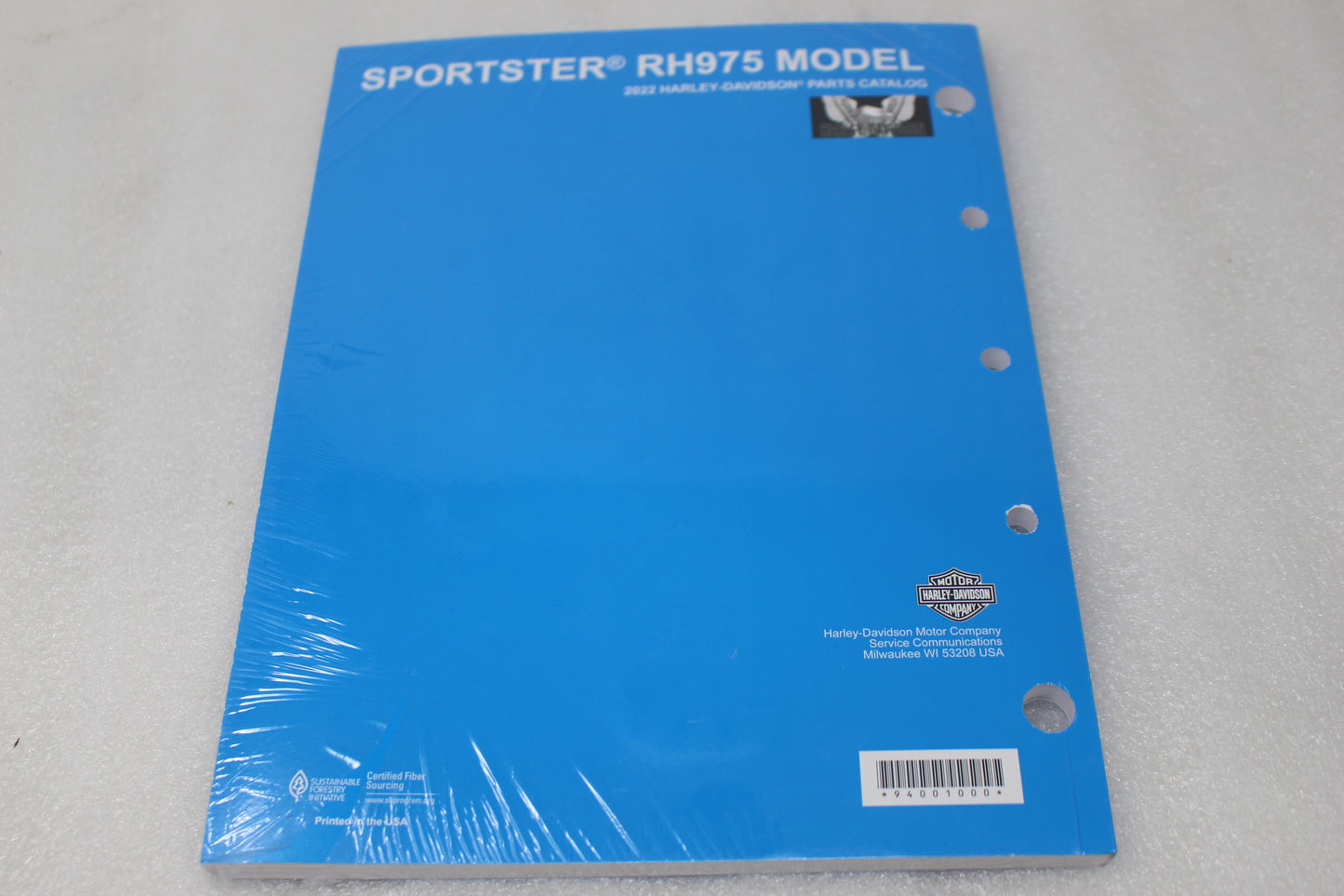 94001000 NEW OEM 2022 HARLEY-DAVIDSON SPORTSTER RH975 MODEL PARTS CATALOG