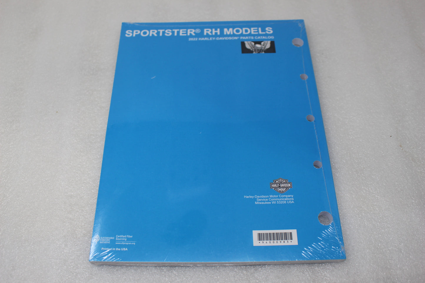 94000983 NEW OEM 2022 HARLEY-DAVIDSON SPORTSTER RH MODELS PARTS CATALOG