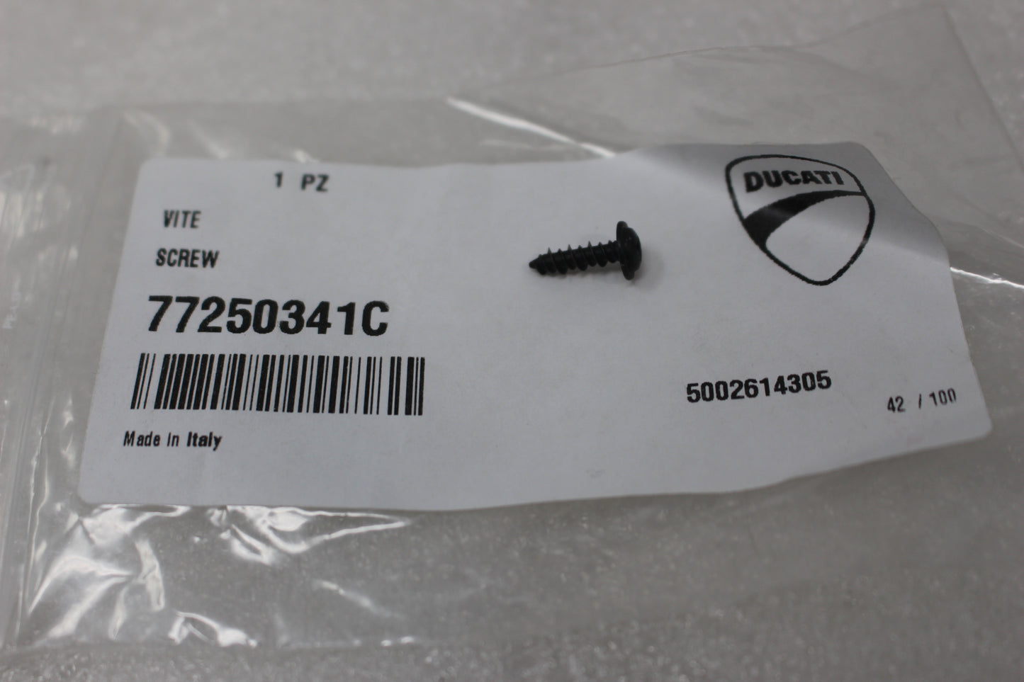 77250341C NEW OEM 2011-2025 DUCATI SCREW DIAVEL HYPERMOTARD MONSTER