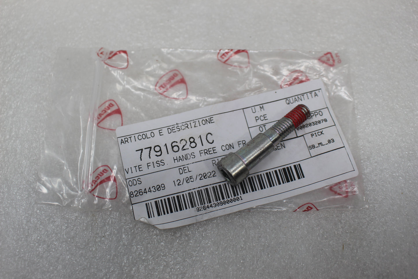 77916281C NEW OEM 2011-2017 DUCATI SPECIAL SCREW DIAVEL MULTISTRADA