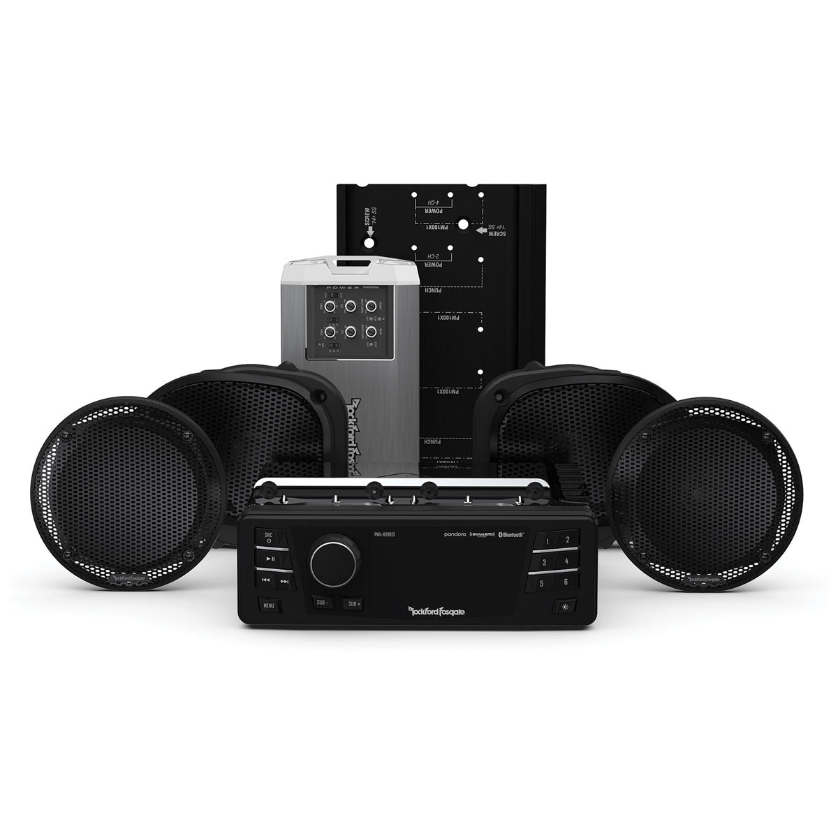 HD9813RGU-STAGE2 NEW ROCKFORD FOSTAGE STAGE 2 AUDIO SYSTEM FOR 2008-2013 HARLEY FLHTCU ULTRA CLASSIC