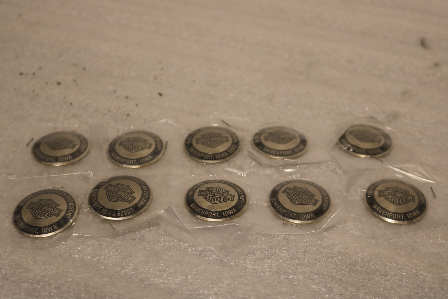 NOS NEW HARLEY OIL DIPSTICK DOMED DIP DOT WIEBLER'S DAVENPORT IA LOT OF 10