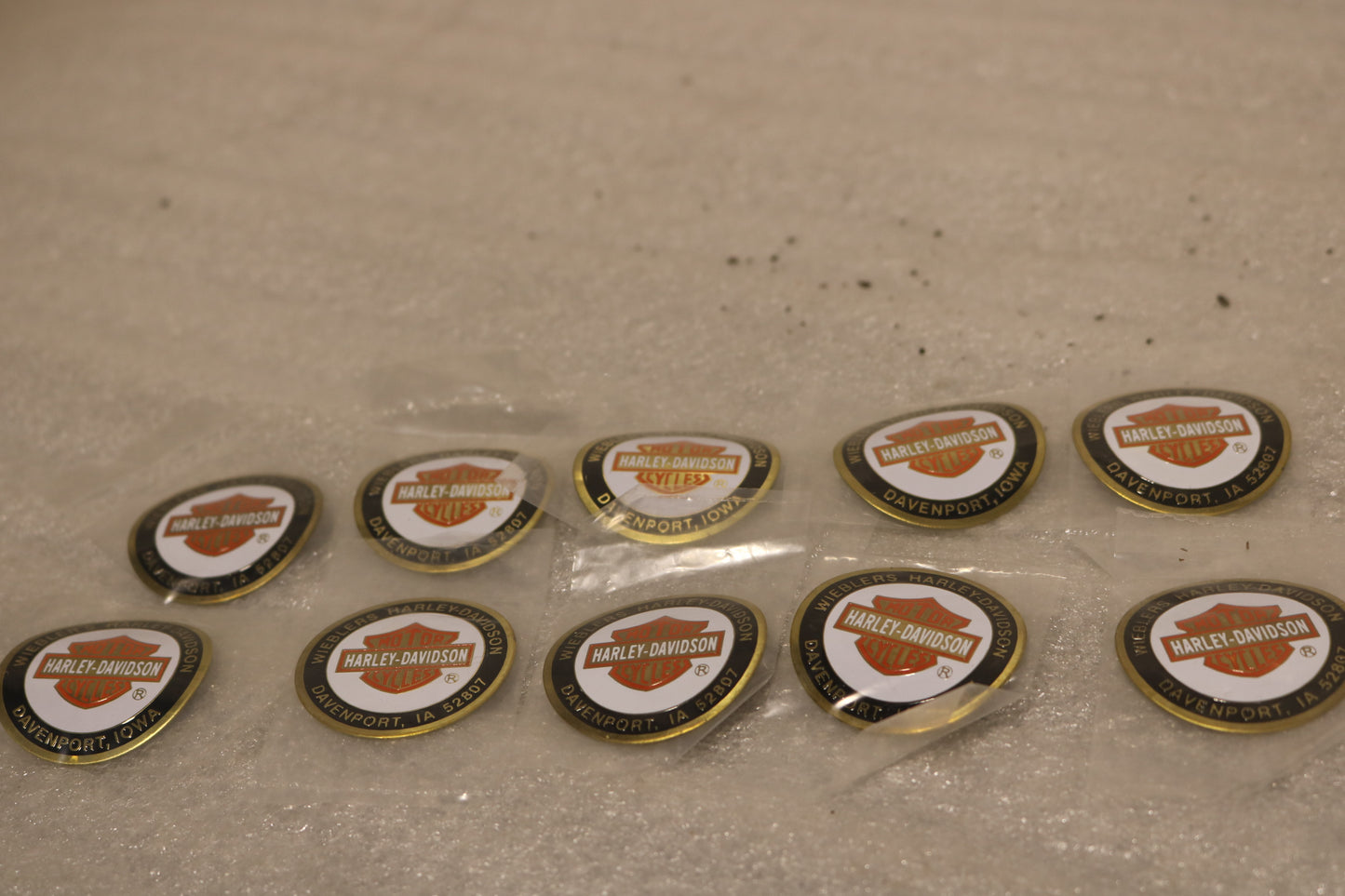NOS NEW HARLEY OIL DIPSTICK CURVED DIP DOT WIEBLER'S DAVENPORT IA LOT OF 10