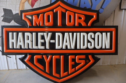 AUTHENTIC ORIGINAL HARLEY-DAVIDSON DEALERSHIP SIGN LIGHTED