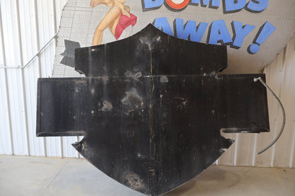 AUTHENTIC ORIGINAL HARLEY-DAVIDSON DEALERSHIP SIGN LIGHTED