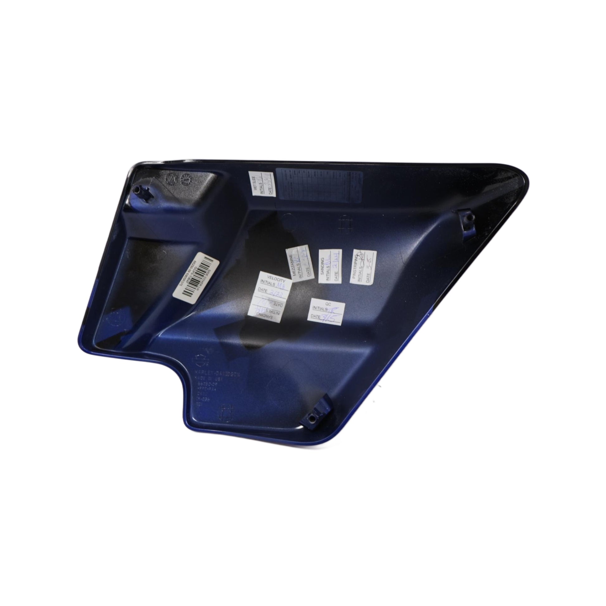 57200001DKS NEW OEM HARLEY-DAVIDSON CVO LEFT SIDE COVER TWILIGHT BLUE CANDY COBA