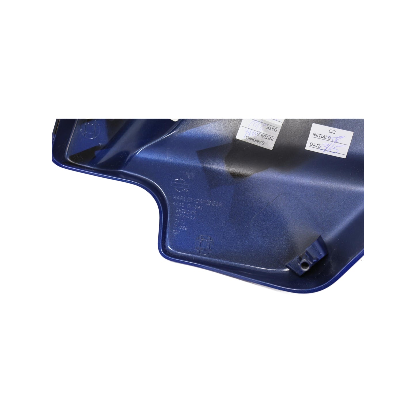 57200001DKS NEW OEM HARLEY-DAVIDSON CVO LEFT SIDE COVER TWILIGHT BLUE CANDY COBA