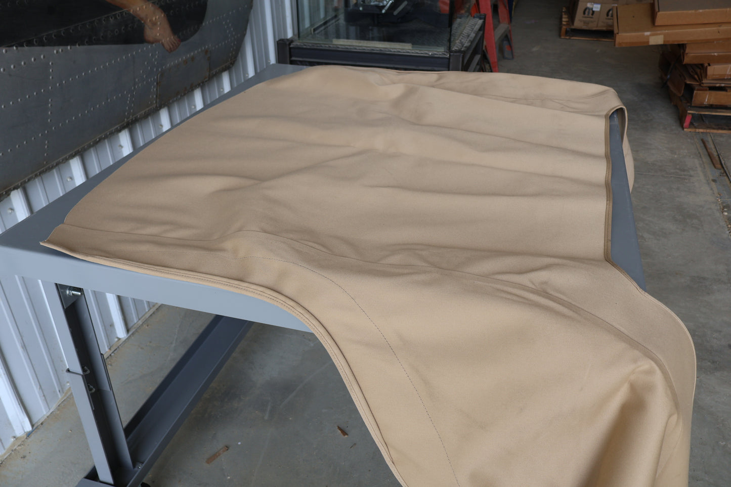 1QB991TCAA NEW OEM 2003-2010 DODGE VIPER 8.4 TAN CLOTH CONVERTIBLE TOP COVER