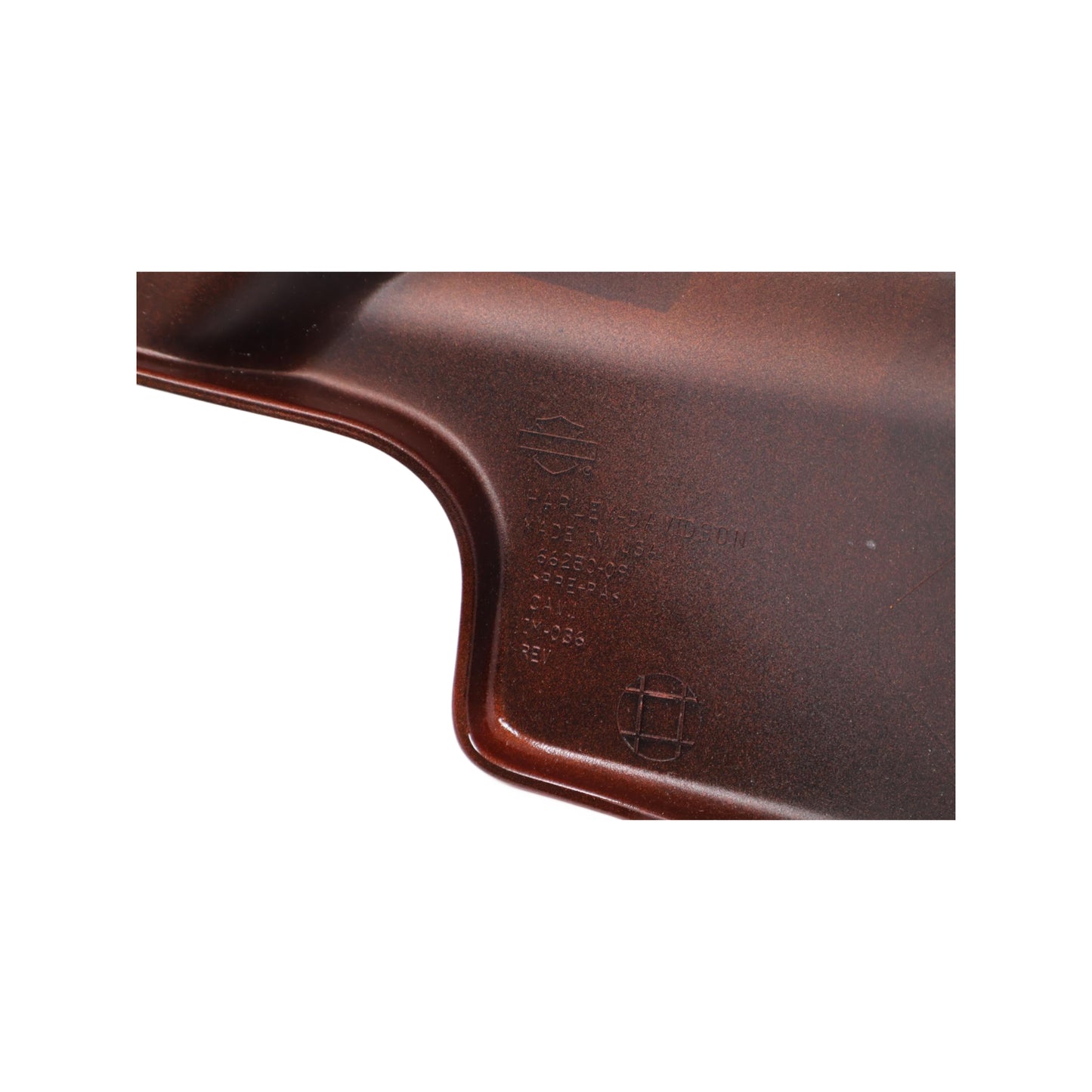57200001DQH NEW OEM HARLEY-DAVIDSON CVO LEFT SIDE COVER TRIBAL ORANGE FLHTCUSE8