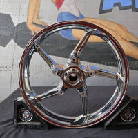 43300321 NEW OEM 2009-2023 HARLEY-DAVIDSON TOURING AGGRESSOR CHROME FRONT WHEEL