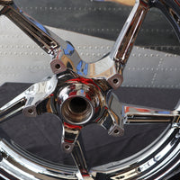 43300321 NEW OEM 2009-2023 HARLEY-DAVIDSON TOURING AGGRESSOR CHROME FRONT WHEEL