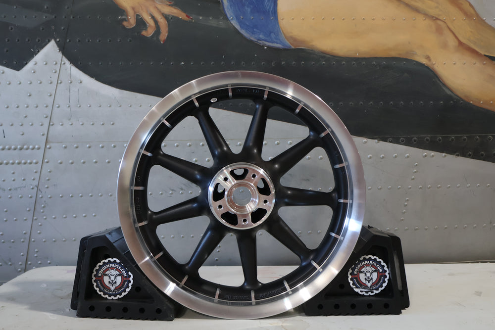 43493-00 NEW OEM 2000-2024 HARLEY-DAVIDSON TOURING CONASTOGA 9-SPOKE FRONT WHEEL