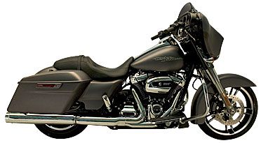 140-65226 NEW SUPERTRAPP 4" STOUT CHROME MUFFLERS FITS 2017-2025 HARLEY TOURING