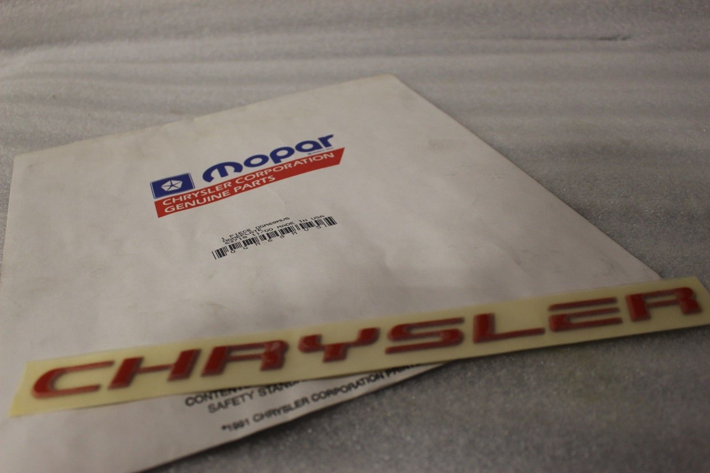 GM69MV5 NEW OEM CHRYSLER VIPER DODGE VIPER REAR BUMPER DECAL GM69MV5