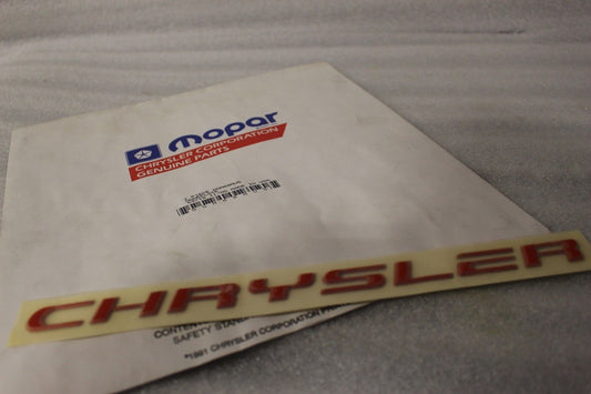 GM69MV5 NEW OEM CHRYSLER VIPER DODGE VIPER REAR BUMPER DECAL GM69MV5